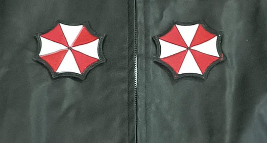 Chaqueta Resident Evil Umbrella Corporation - Parches de Velcro Removibles y Sello de Goma 3D