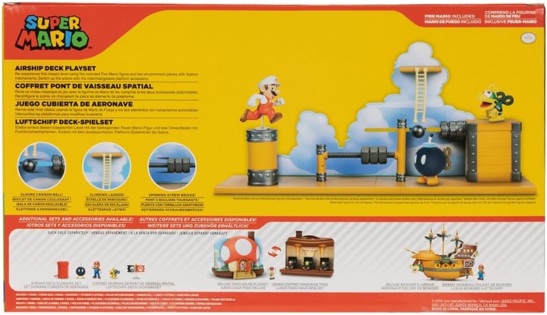 Super Mario Nintendo 2.5'' Airship Deck Playset