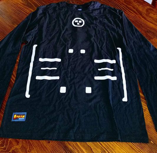 Camiseta Tron Legacy Manga Larga Unisex - Algodón Peinado - ¡Brilla en la Oscuridad! - Vinil Glow & Disco DTF UV
