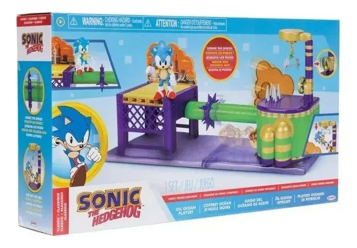 Sonic The Hedgehog Oil Ocean Playset Juego Oceano De Aceite