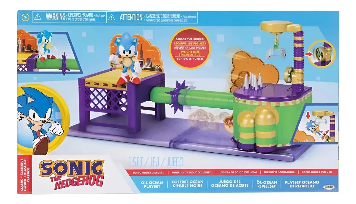 Sonic The Hedgehog Oil Ocean Playset Juego Oceano De Aceite