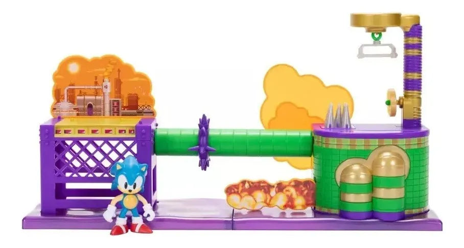 Sonic The Hedgehog Oil Ocean Playset Juego Oceano De Aceite