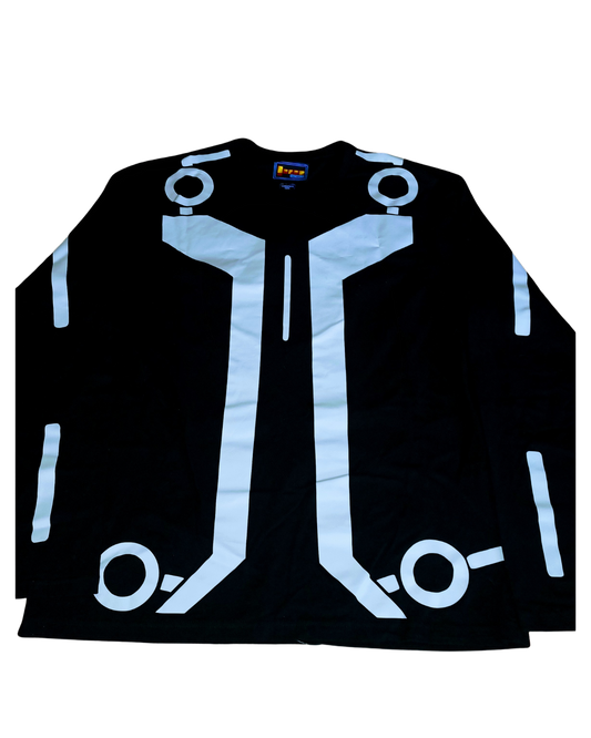 Playera de Algodón Peinado LED Glow Unisex – Inspirado en Tron/LED Glow Shirt