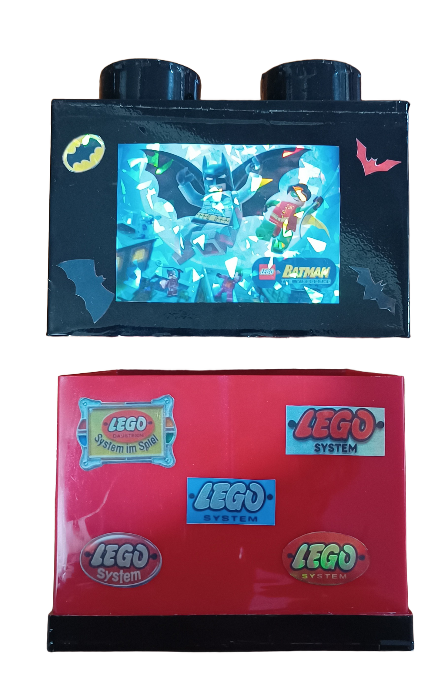 Cubo Conmemorativo LEGO Batman Edición Homenaje Artesanal 15 × 15 × 11 cm