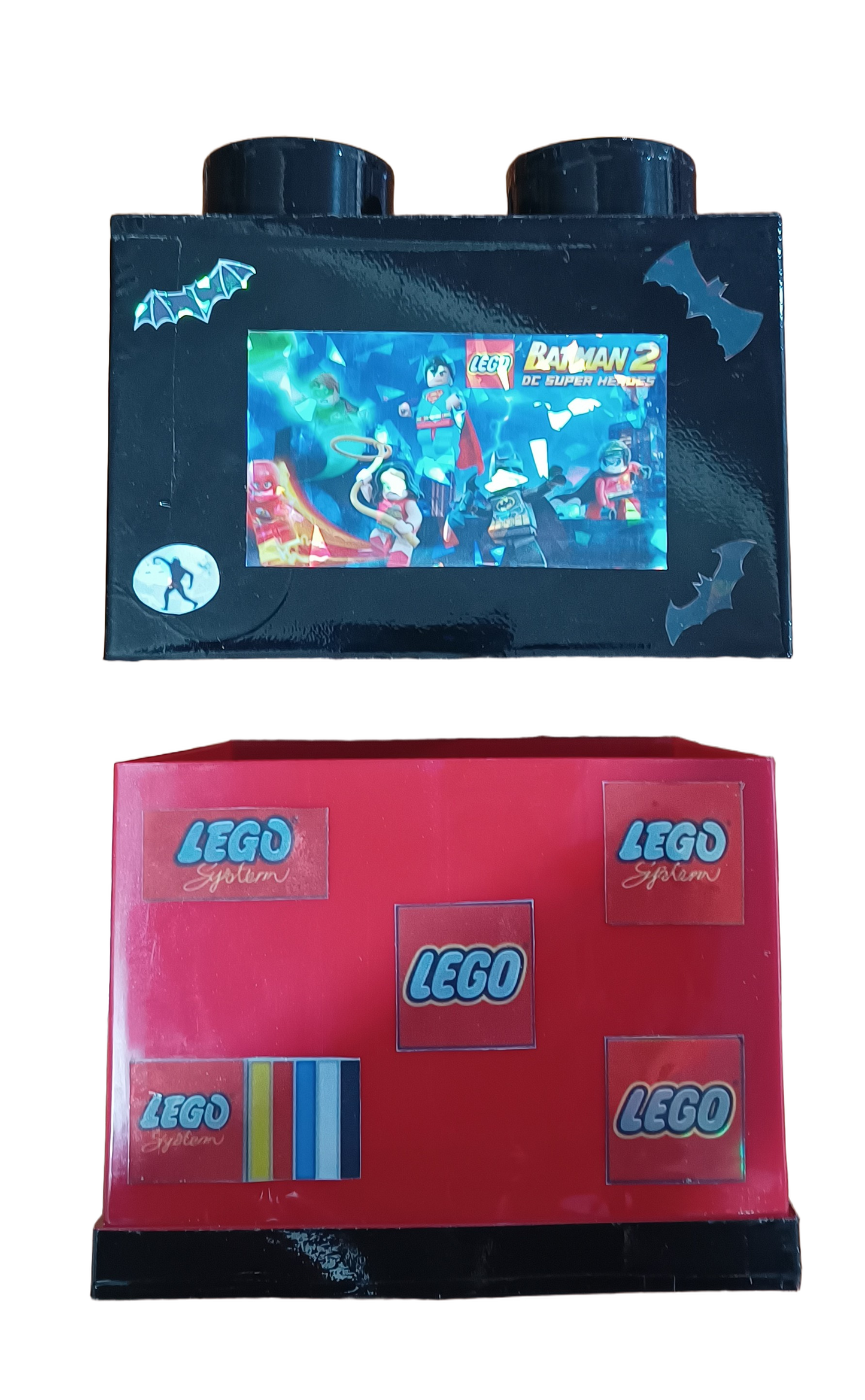 Cubo Conmemorativo LEGO Batman Edición Homenaje Artesanal 15 × 15 × 11 cm