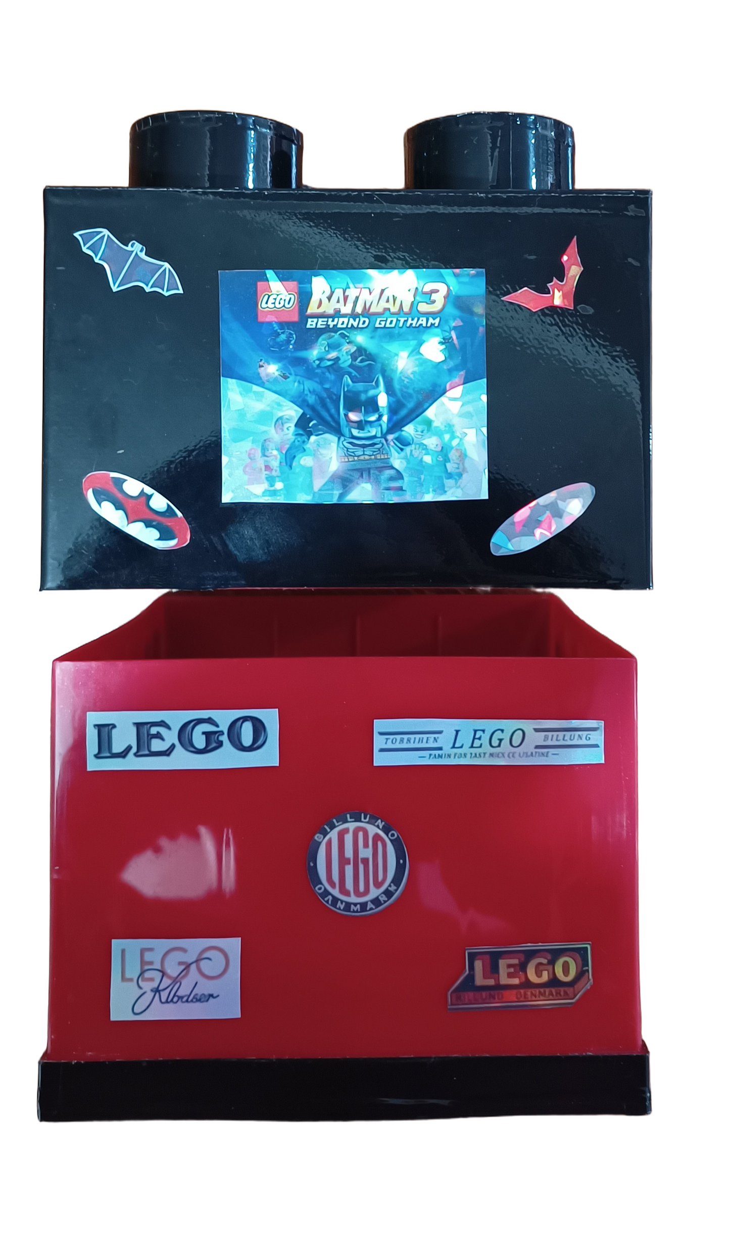 Cubo Conmemorativo LEGO Batman Edición Homenaje Artesanal 15 × 15 × 11 cm