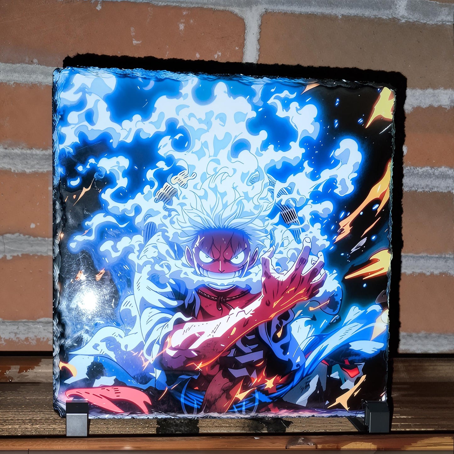Impresión láser en piedra- Mugiwara no Luffy Gear 5