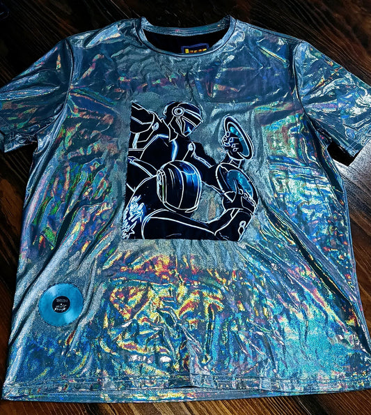 Camiseta Holográfica Unisex Inspiración Tron Legacy & Daft Punk/Holographic Shirt Inspired by Tron Legacy y Daft Punk