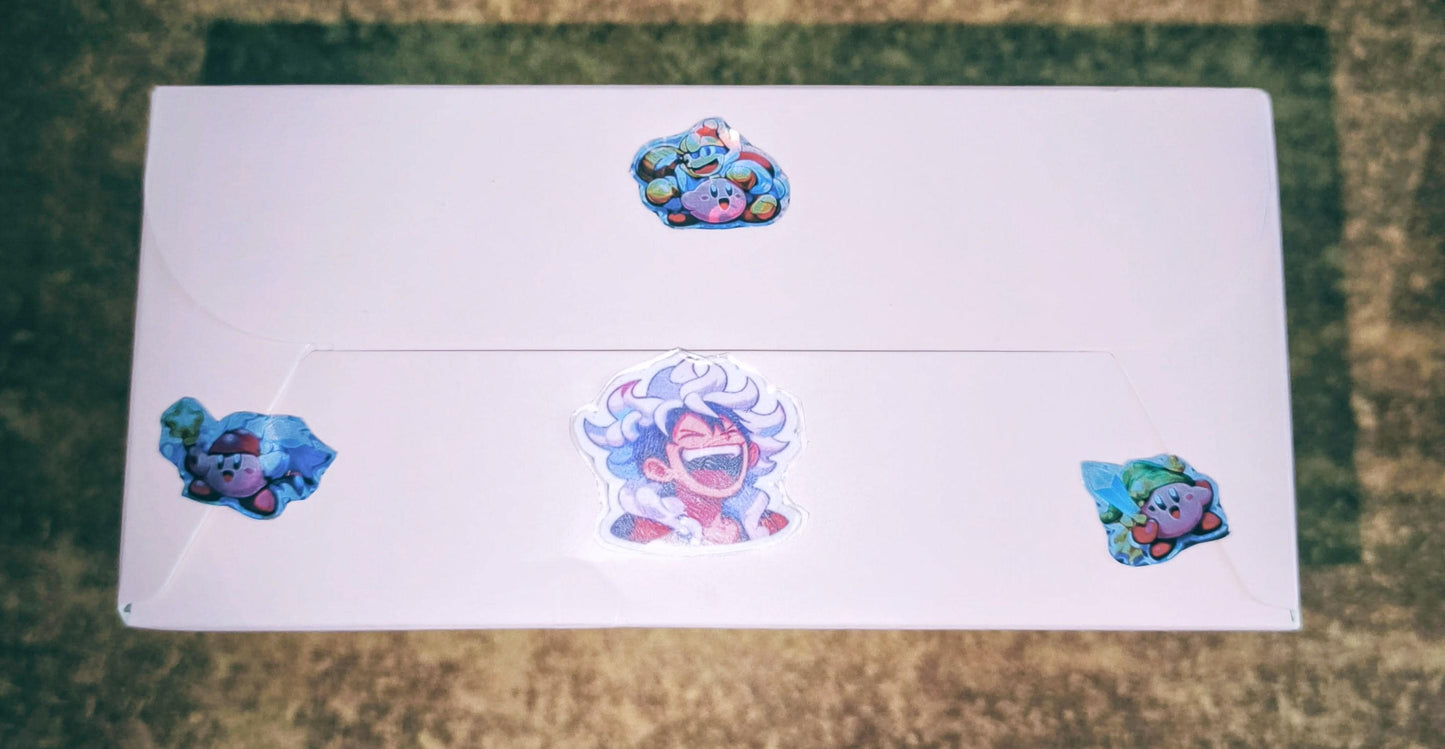 Kirby Llavero Hecho a Mano con Sombrero de Luffy | Edición Conmemorativa Anime & Videojuego