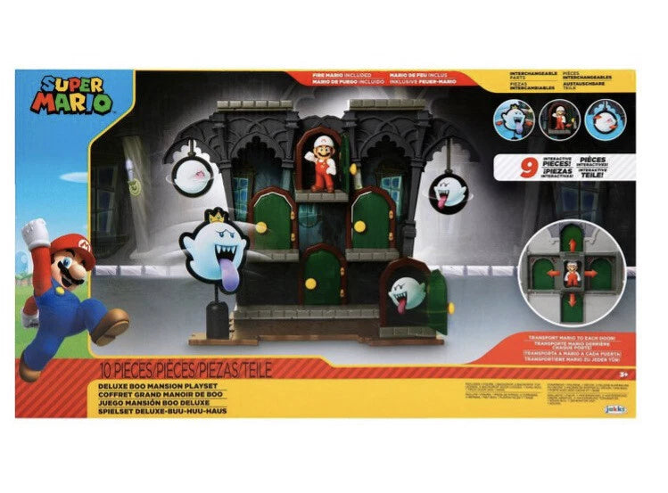 Nuevo juego sellado 2020 Super Mario Bros. Boo Mansion Deluxe con Fire Mario (Licencia Oficial)