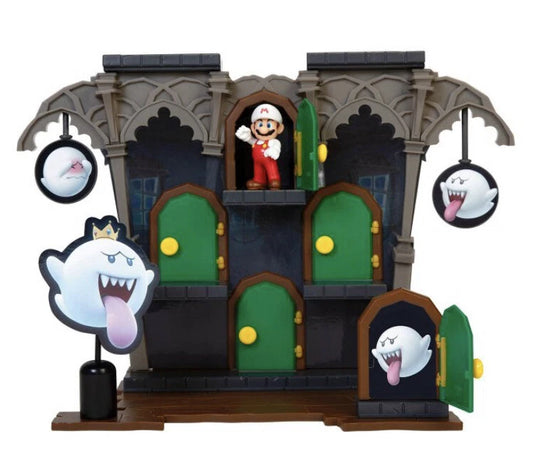 Nuevo juego sellado 2020 Super Mario Bros. Boo Mansion Deluxe con Fire Mario (Licencia Oficial)